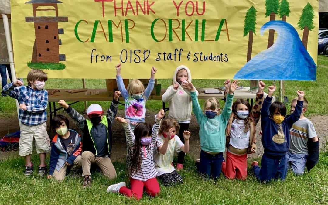 OISD Students thank Orkila for their outdoor education opportunities